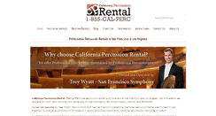 Desktop Screenshot of californiapercussionrental.com